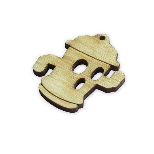 Animal crossing Gyroid laser cut charm