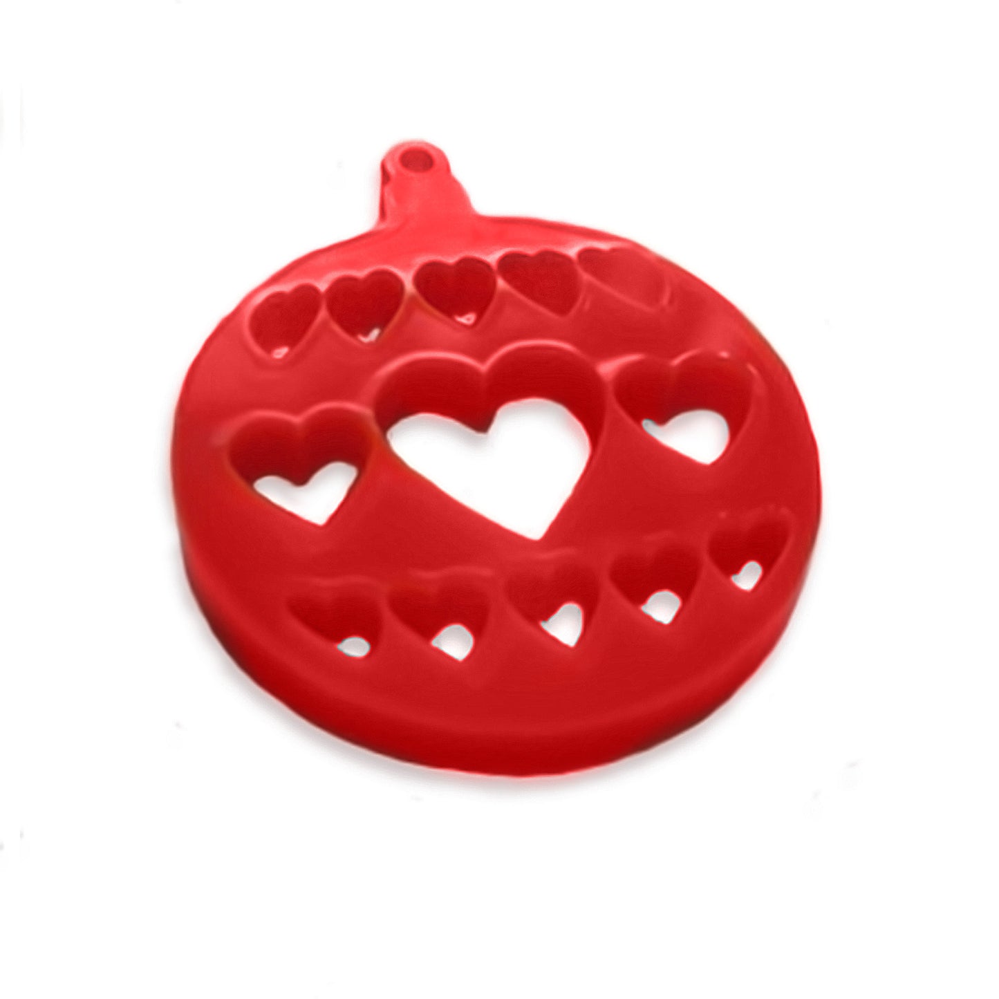 Heart christmas bauble laser cut charm