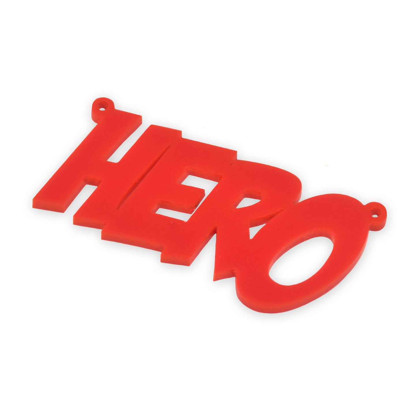 HERO laser cut word charm