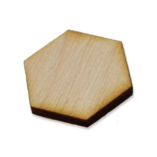 Hexagon shape wood blank, in any size