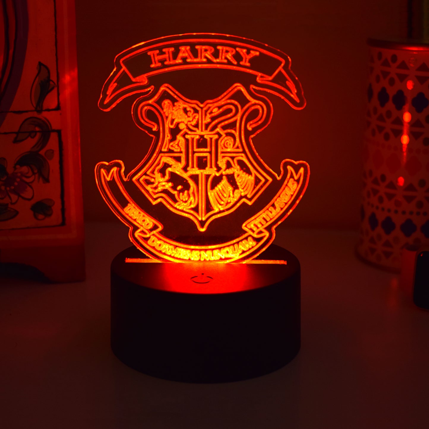 Hogwarts custom colour change lamp & remore control