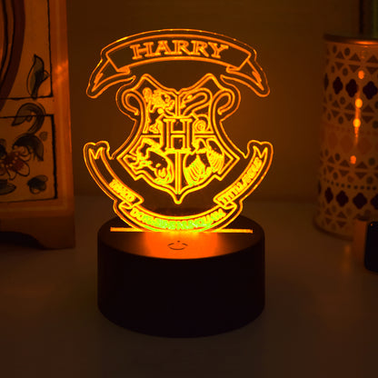 Hogwarts custom colour change lamp & remore control