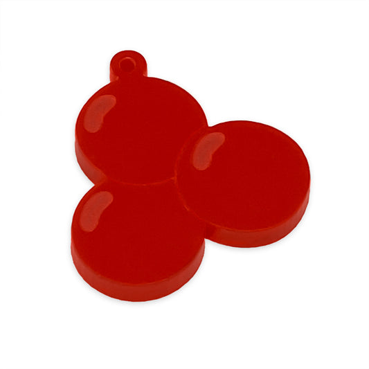 Berry (holly) laser cut charm