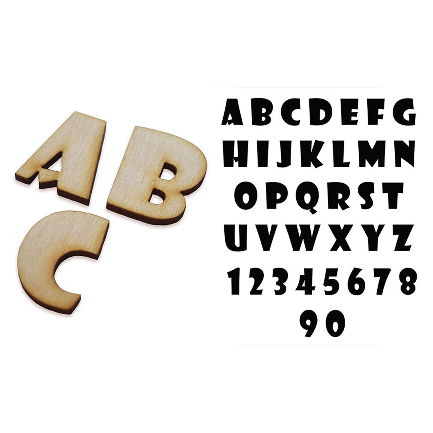 Horror movie font letter wood blank, Any letter & size