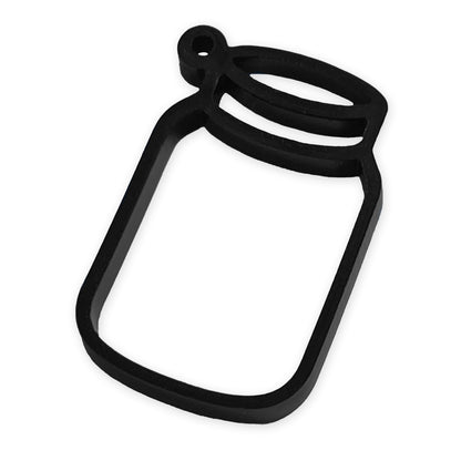 Jar UV resin frame charm