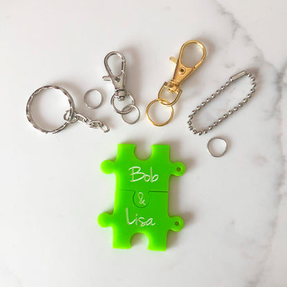 Personalised 'Jigsaw' keyring kit