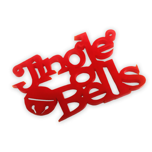 Jingle Bells laser cut word charm