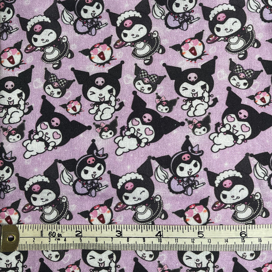 Kuromi fabric offcut