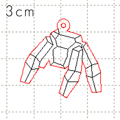 *LF*C* Rocky charm, 3cm