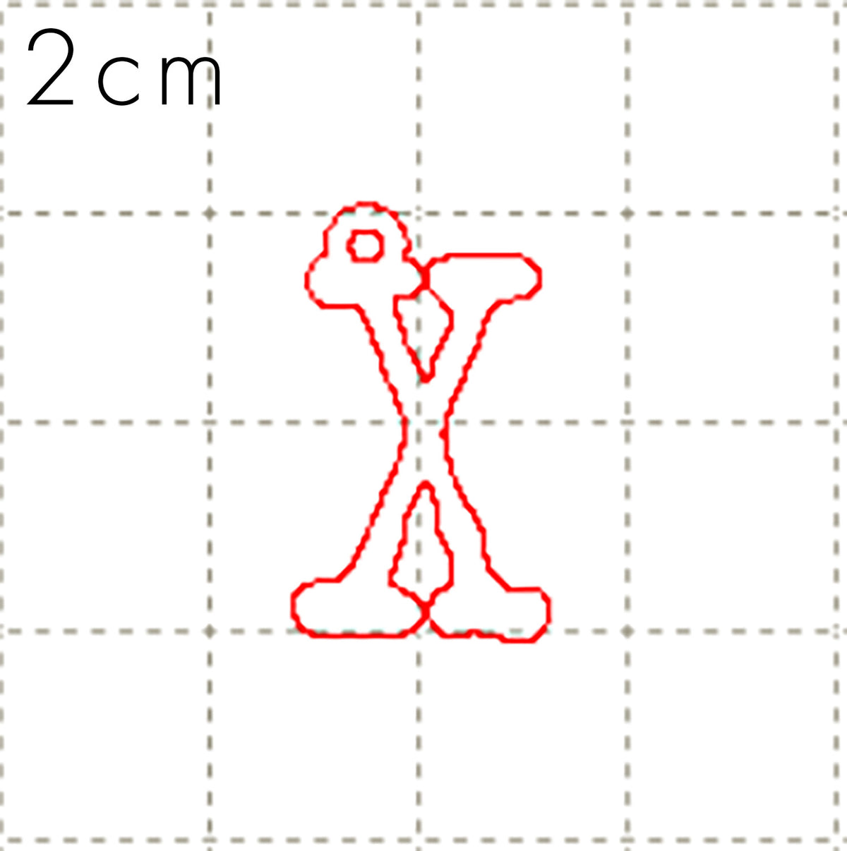 *LF*C* X Files charm, 2cm