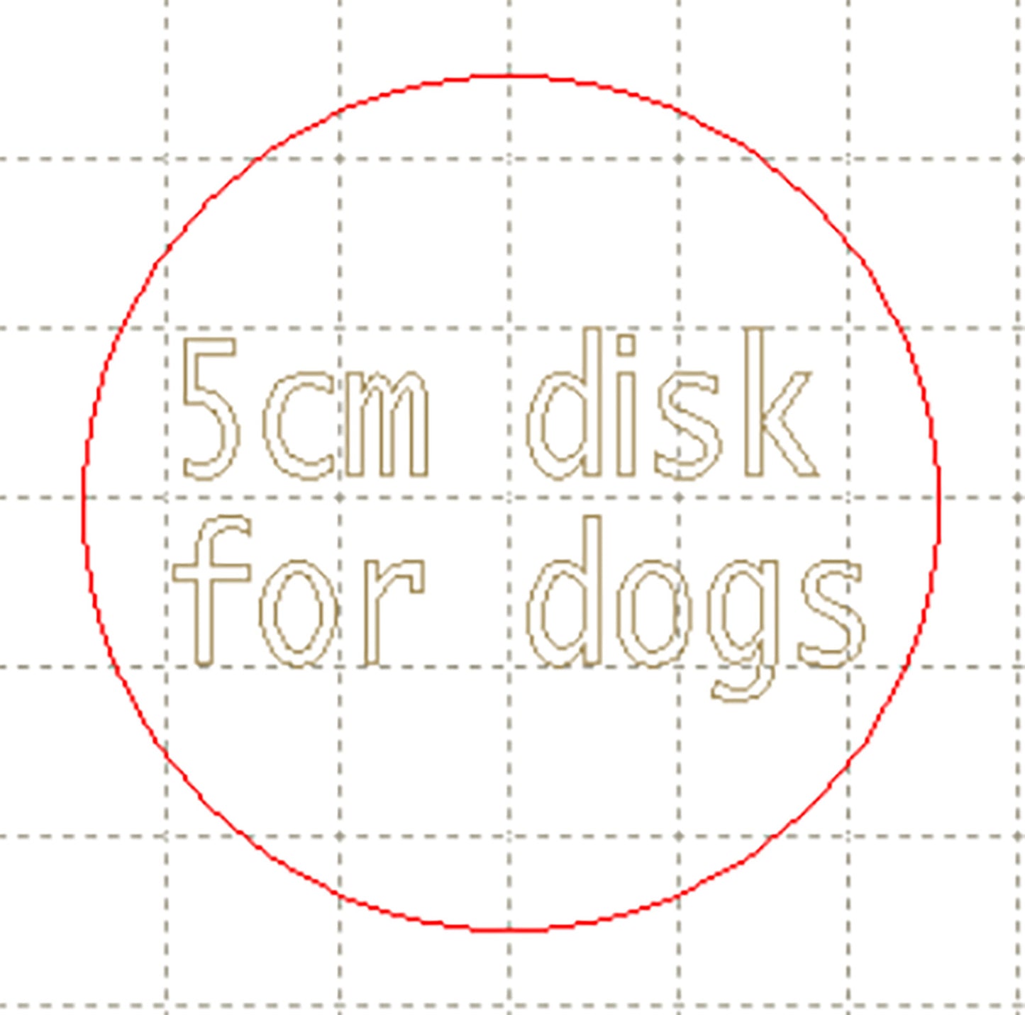 *LT*C* 5cm circle cabochon (Check breed fits before ordering)