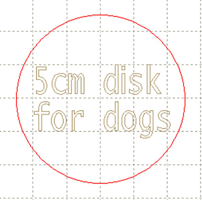 *LT*C* 5cm circle cabochon (Check breed fits before ordering)