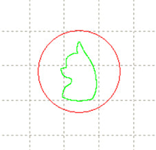 *LT*C* Rosette disk, Chihuahua smooth coat HEAD