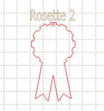 *LT*C* Rosette backing 6cm, charm 2