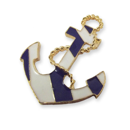 Large anchor enamel charm