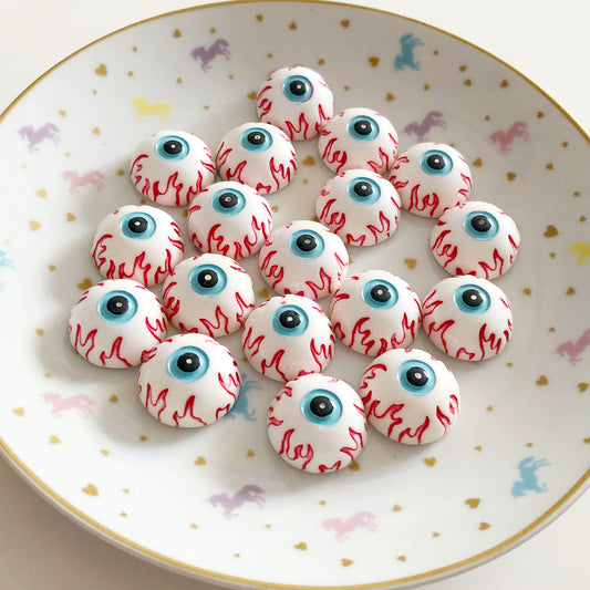 4 large eyeball cabochons 3D