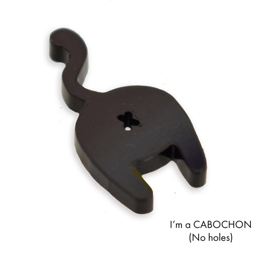 Cabochon Cat bum laser cut