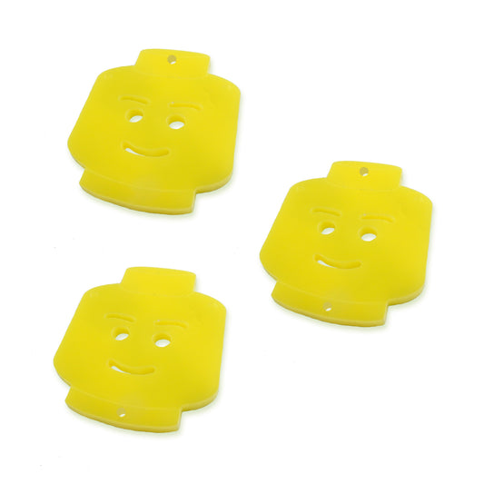 8 Lego head link shapes, 2cm