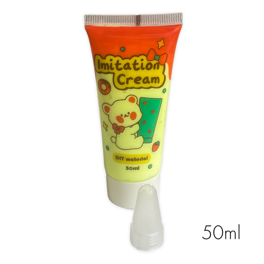 50ml Lemon decoden cream tube, with 3 icing tips
