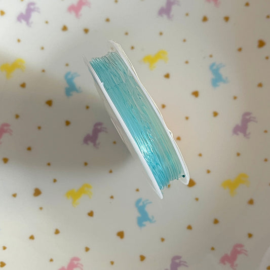 5M Light blue transparent elastic (1mm thick)