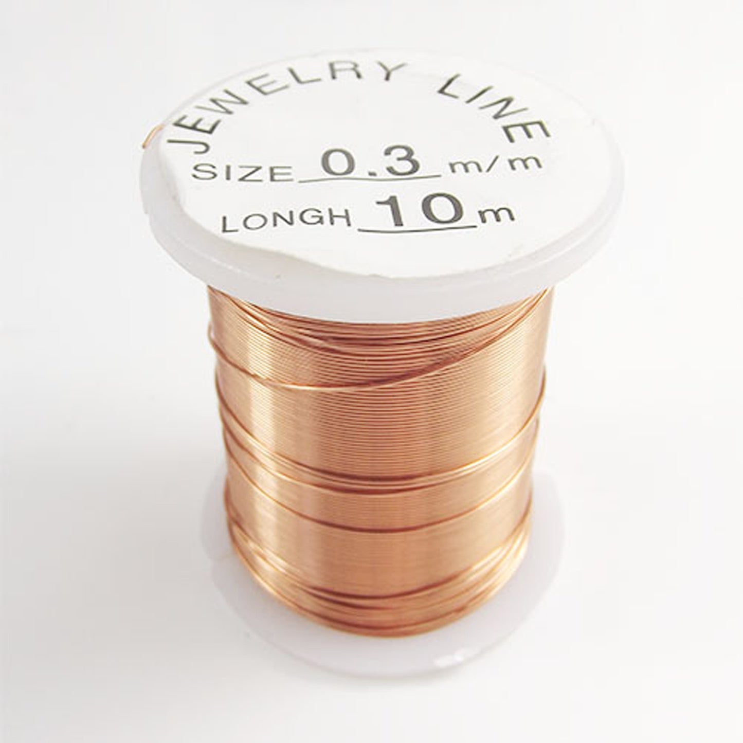 10m reel light copper colour 0.3mm brass wire