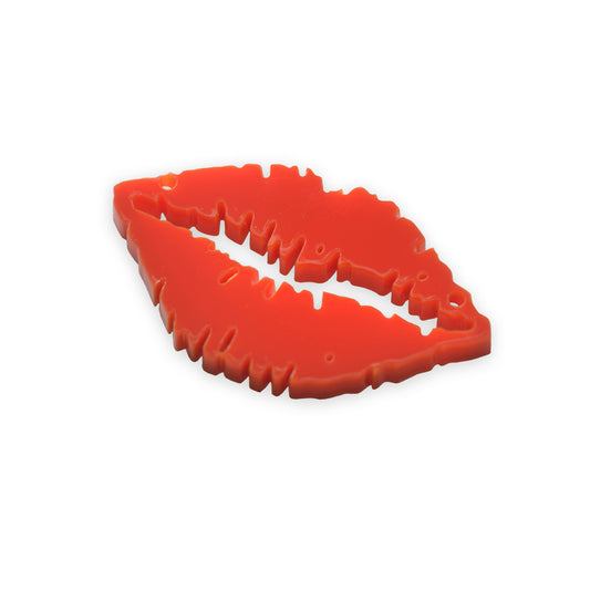 Lips laser cut charm