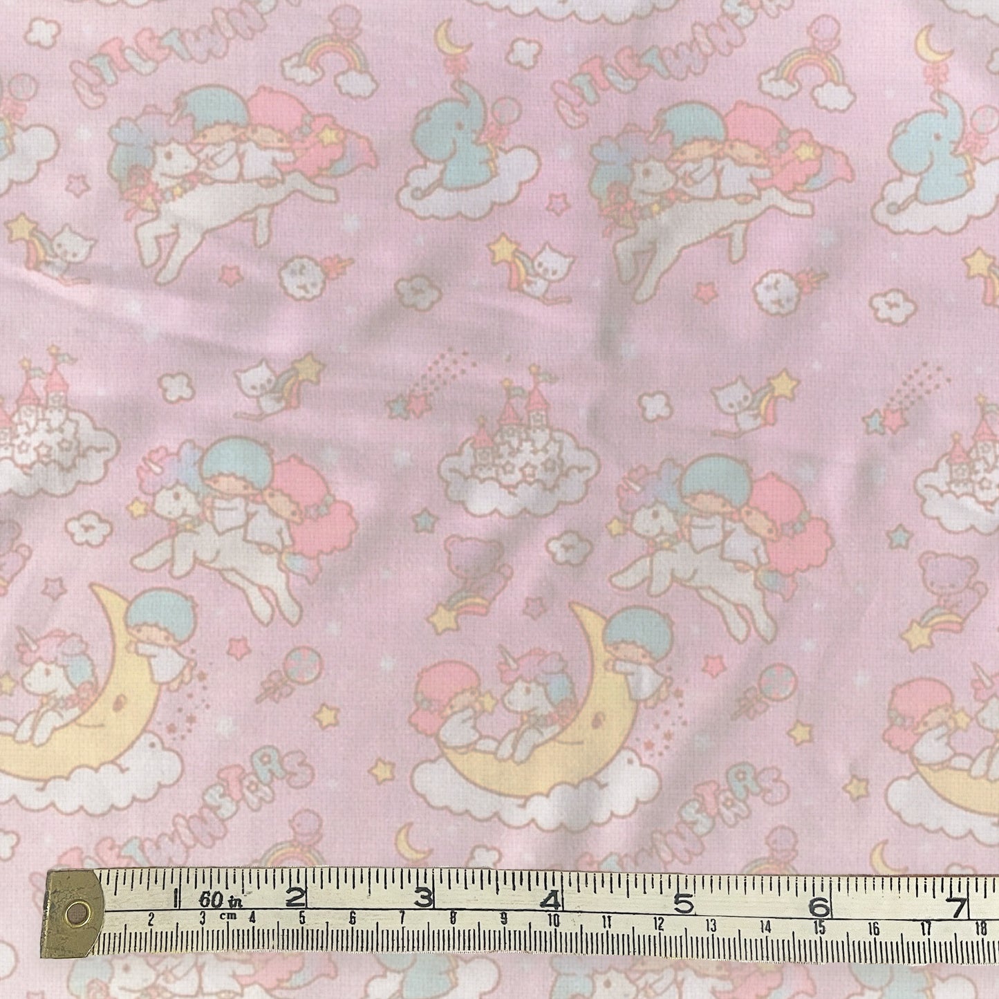 Twin Stars pastel 100% cotton fabric