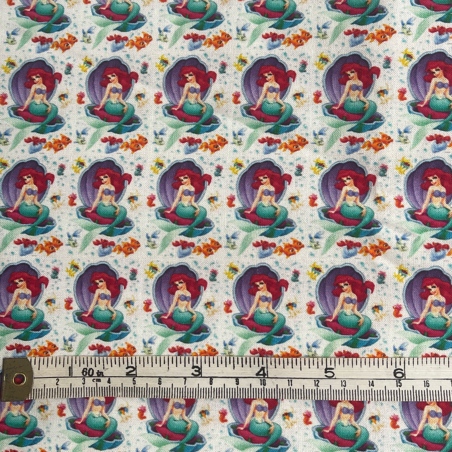 Large offcut Little Mermaid fabric