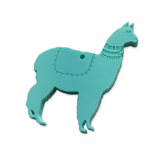 Llama laser cut engraved charm