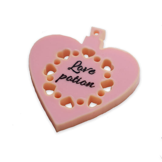 Love potion bottle laser cut charm