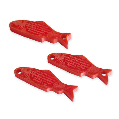 8 Fortune Teller fish link shapes, 2cm
