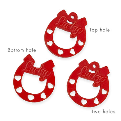 8 Lucky Horse Shoe link shapes, 2cm