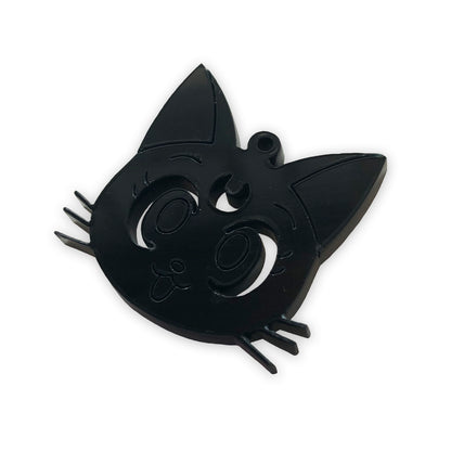 Luna cat Sailor moon laser cut charm