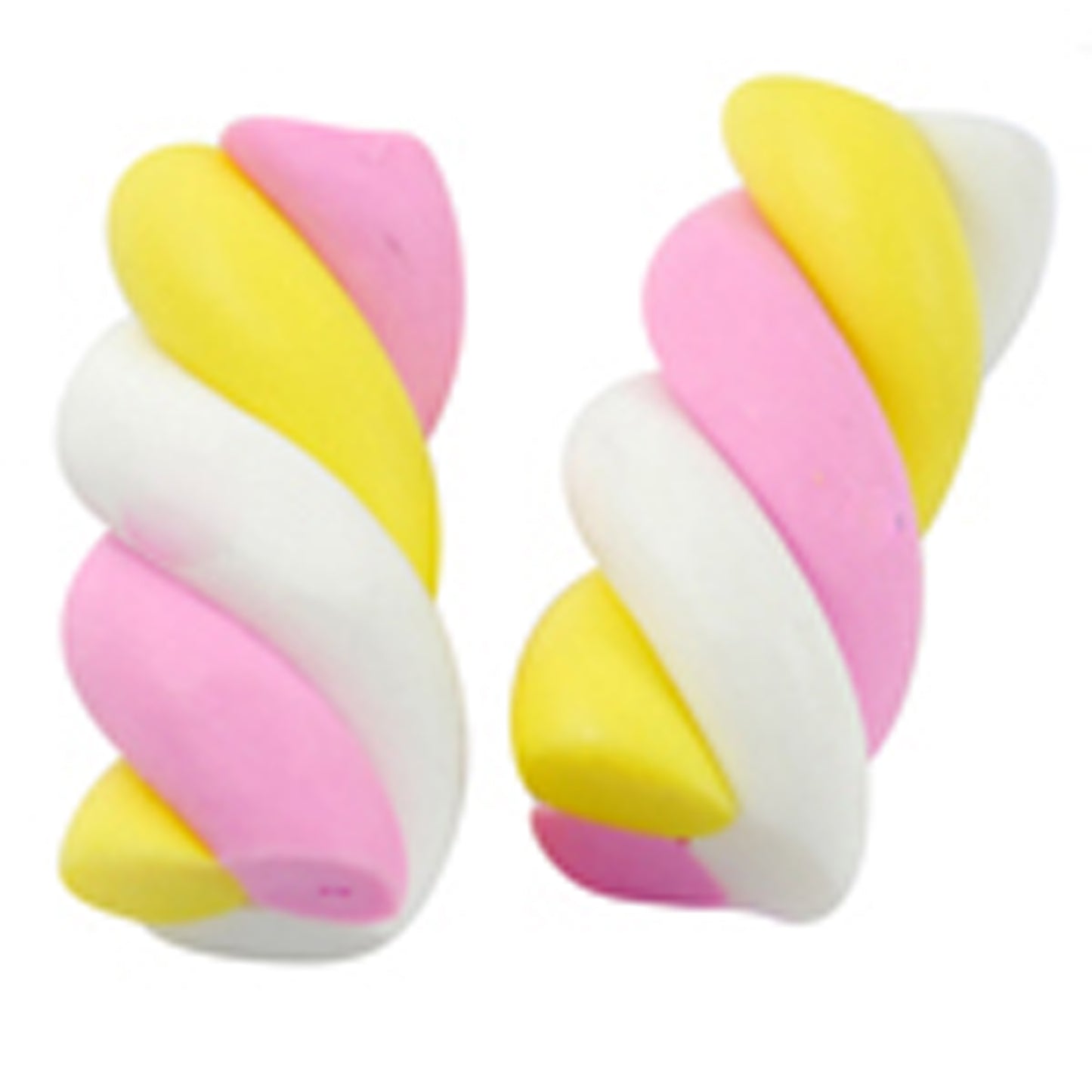 6 handmade marshmallow flump cabochons