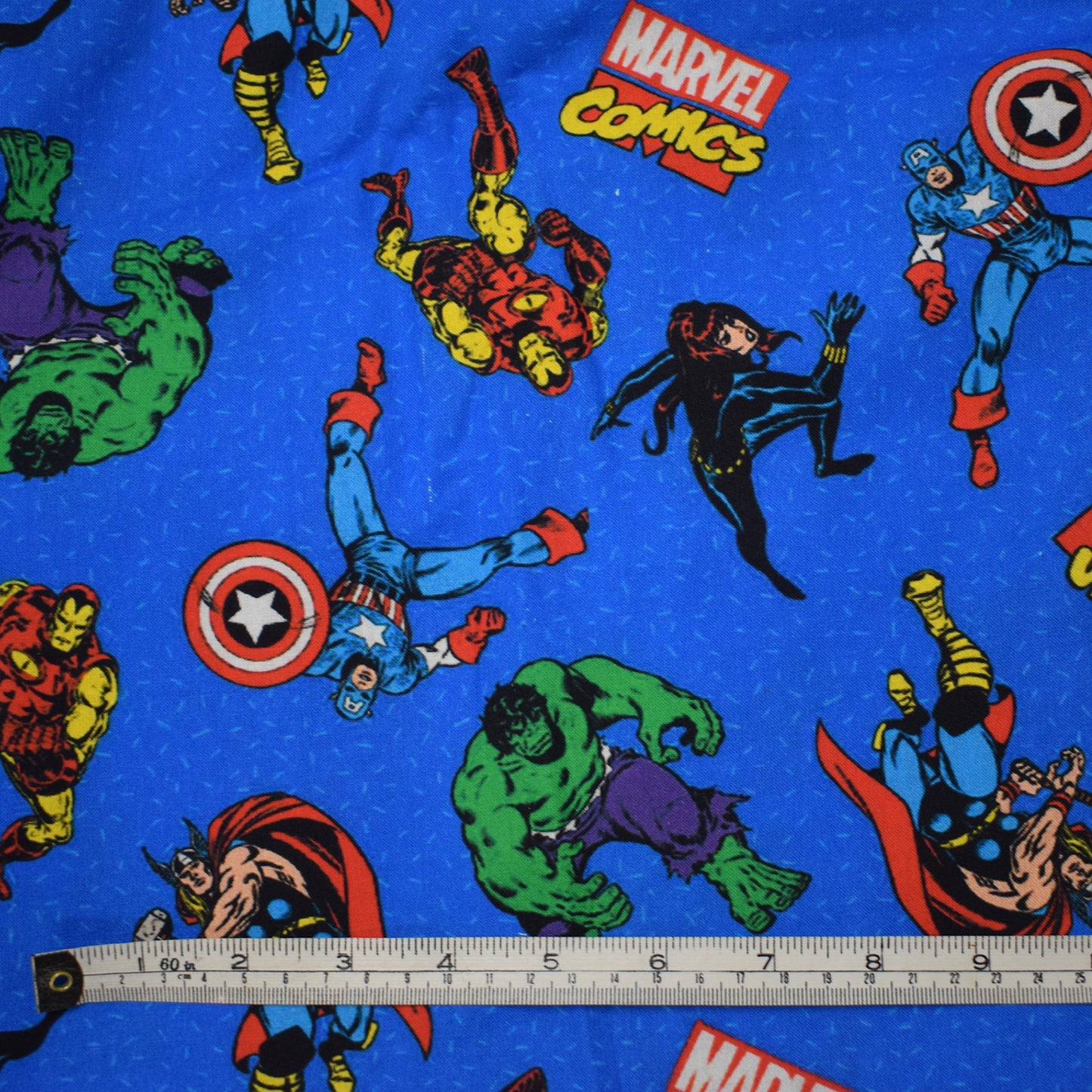 Marvel super hero fabric offcut