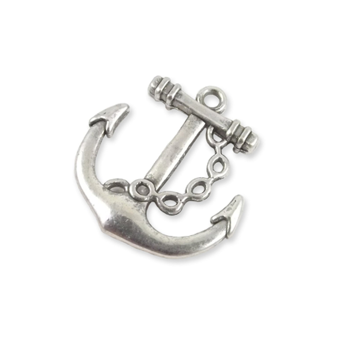 2 Antique silver colour anchors design 1