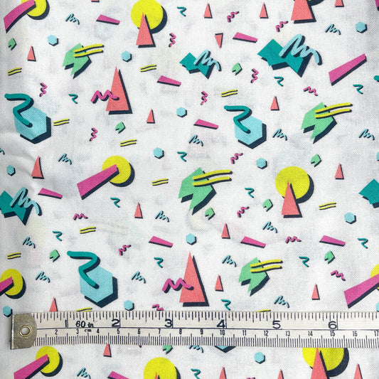 Memphis movement art 100% cotton fabric