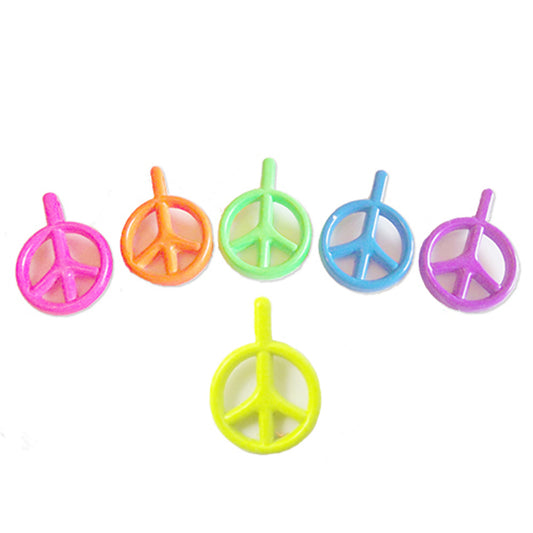 CND peace neon coated metal charm, CHOOSE COLOUR!