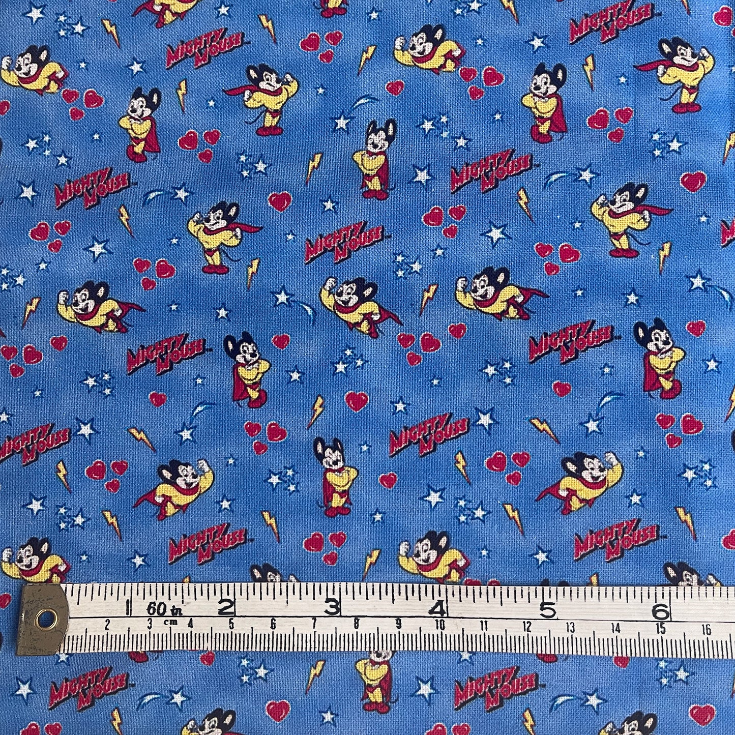 Mighty Mouse 100% cotton fabric