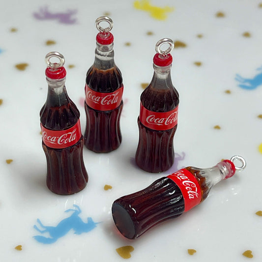 6 x Coca-Cola bottle mini charms