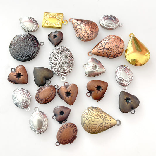 22pcs mixed lockets selection CLEARANCE