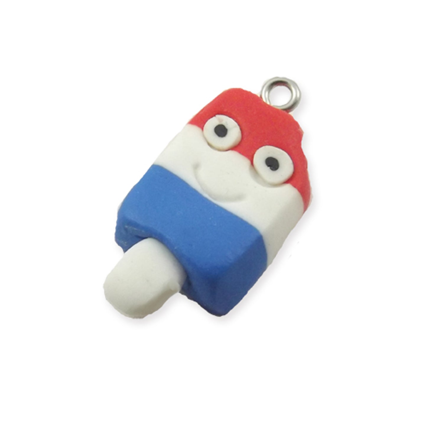 4 Monsieur ice lolly hand made polymer clay charms