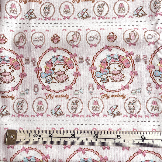 My Melody pink 100% cotton fabric