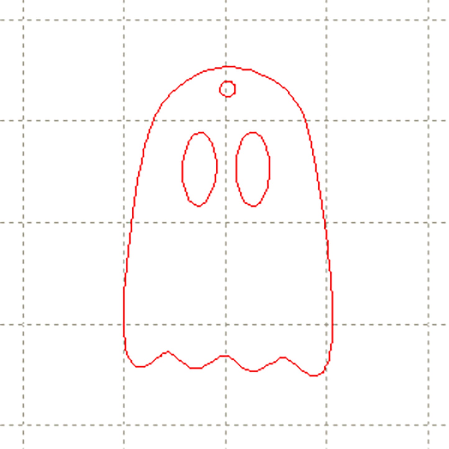 *NDD*C* Ghost charm, 3cm