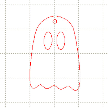 *NDD*C* Ghost charm, 3cm