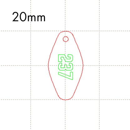 *NDD*C* Room 237 charm, 20mm