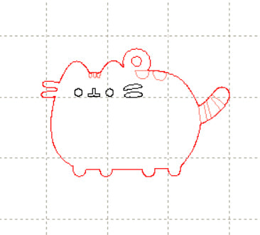 *NDD*C* Pusheen charm, 3cm