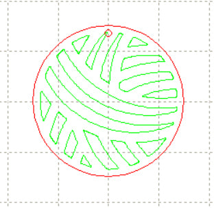 *NDD*C* Yarn engraved charm, 3cm