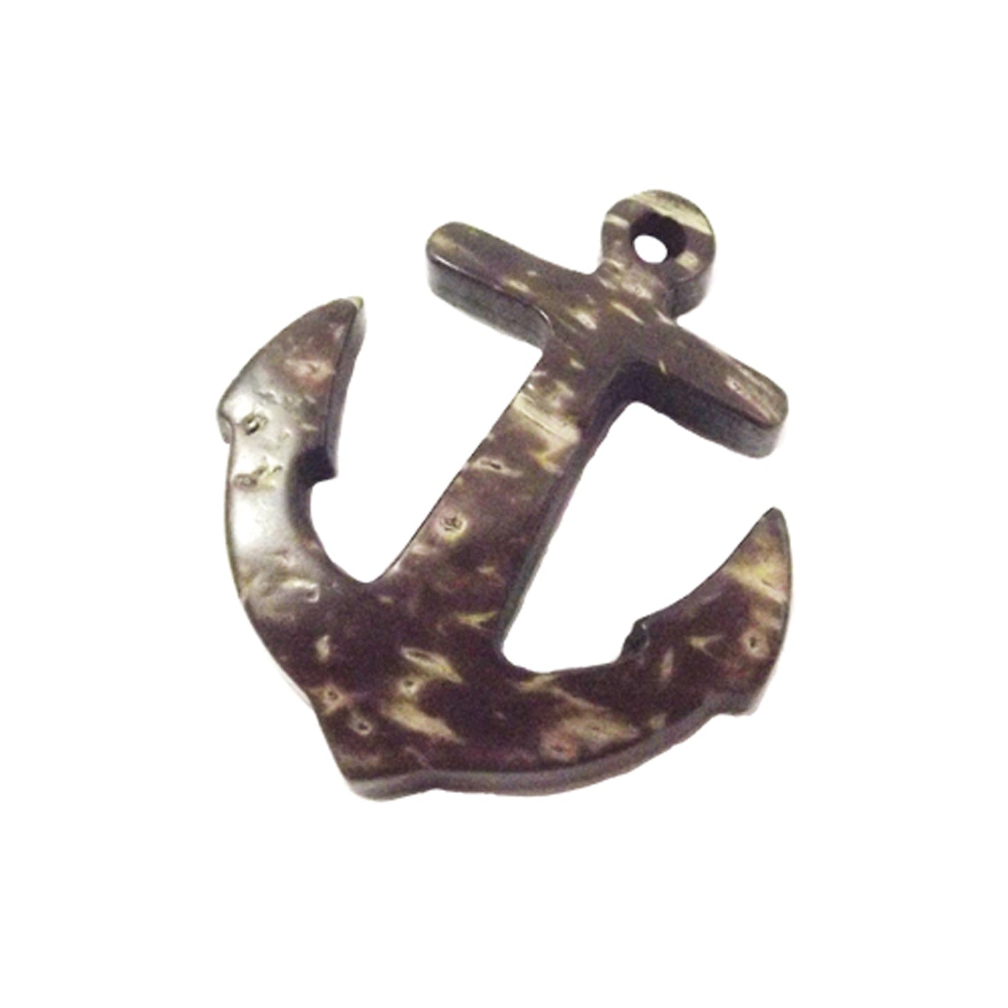 8 coconut shell anchor charms