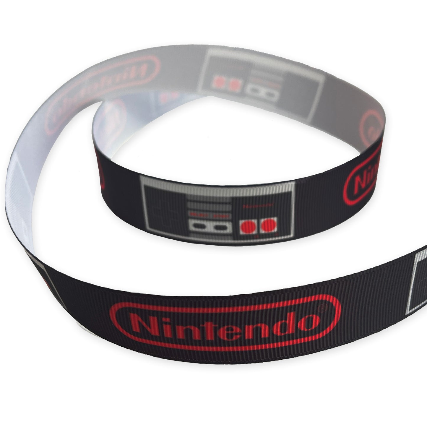 Nintendo NES grosgrain ribbon, 1 metre x 2.5cm